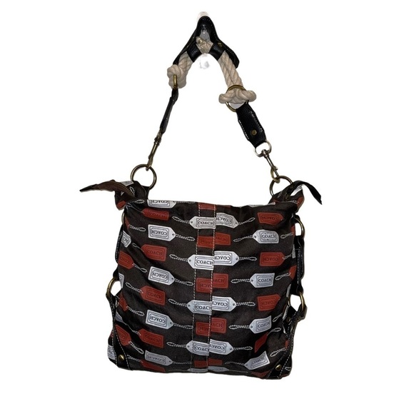 Coach Hobo Bag With A Tag Logo Print - Picture 6 of 7
